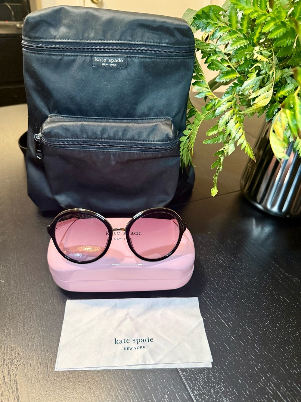 Kate Spade Backpack + Sunglasses Bundle 💖♠️